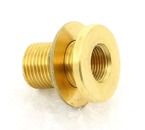 Выпуск резервуарный Uni-Fitt 1/2 НР с контргайкой и фланцем без заглушки 632G2000