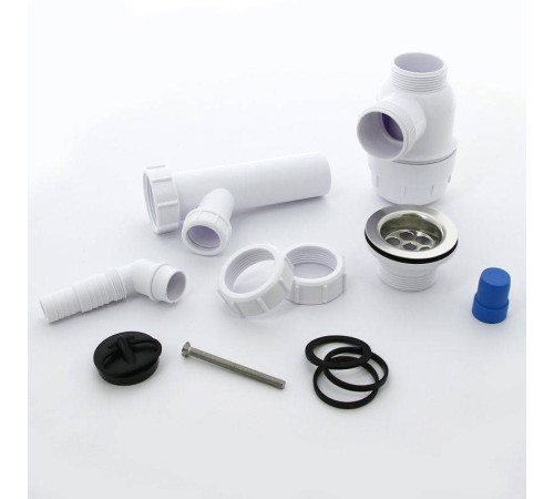 Сифон McAlpine бутылочный 1 1/2 x 40 мм с выпуском 70 мм и адаптером для слива MRSK3