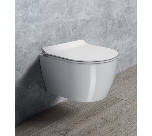 Унитаз подвесной GSI PURA 460x350 мм Swirlflush с крепежом белый глянцевый 8802FR211