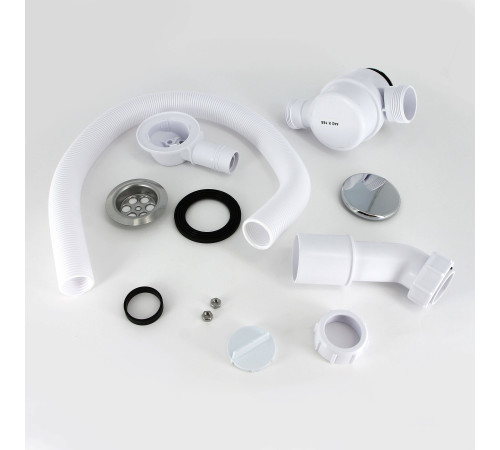 Слив-перелив для ванны McAlpine L 700 мм x 34 мм с прочисткой сверху хром MRB12