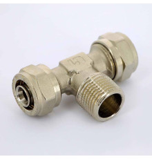 Тройник обжимной Uni-Fitt никелированный 16x1/2x16 наружная резьба 668N6260