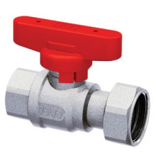 Кран шаровой FAR 3/4 ВР - накидная гайка 1 бабочка красная 3047 134RC