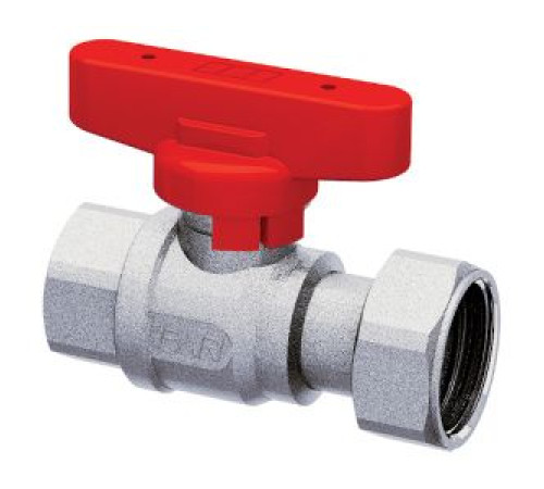 Кран шаровой FAR 3/4 ВР - накидная гайка 1 бабочка красная 3047 134RC