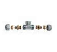 Тройник цанговый FAR 3/4 ВР х 32х3 мм с 2 концовками для металлопластиковых труб FC 5461 34 276275