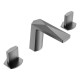Смеситель для раковины Boheme Venturo врезной на 3 отверстия Ice антрацит матовый 150-GM-ICE