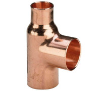 Тройник медный Viega под пайку 28х15х28 мм 109424