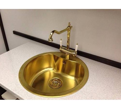 Смеситель для кухни Omoikiri Amagasaki-G с подключением фильтра золото 4994019