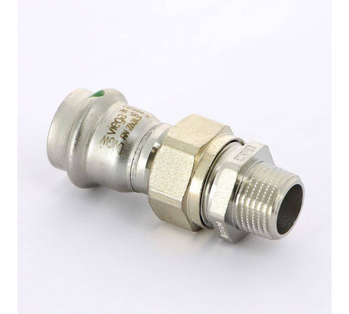 Муфта разъемная Viega Sanpress Inox 22x1/2 пресс-НР нержавеющая сталь 438296