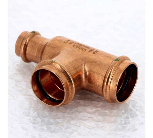 Тройник пресс медный Viega Profipress 35x22x35 мм 365882