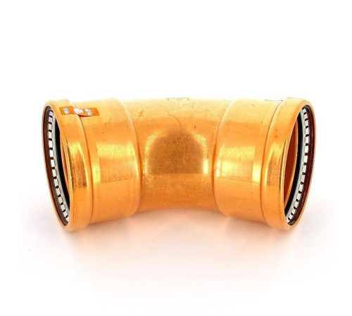 Угол пресс 45° Viega Profipress 108 мм медь 476922