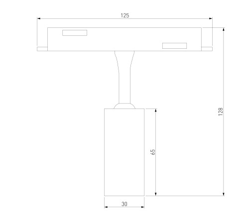 Умный трековый светильник 5W 2700-6500K Dim Cantors Slim Magnetic 85071/01