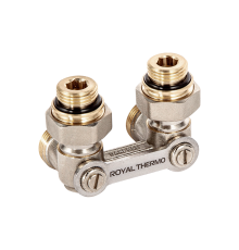 Узел нижнего подключения угловой Royal Thermo 1/2x3/4 дюйма EK RTE 07.0002