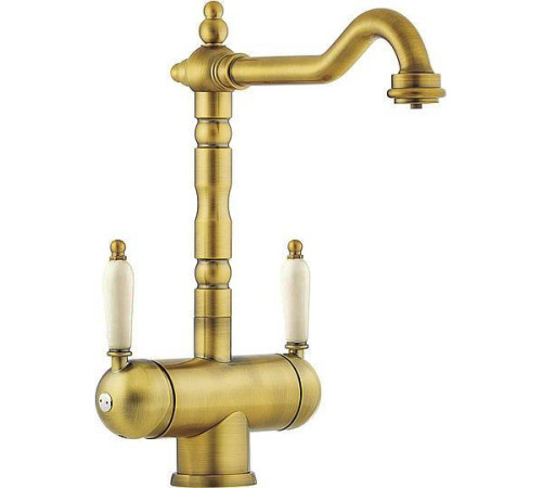 Смеситель для кухни Omoikiri Amagasaki-AB-022 с подключением фильтра античная латунь 4994292