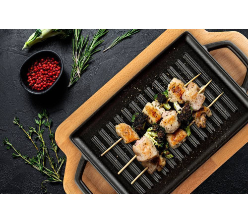 Сковорода-гриль Hascevher 15х22 см Black Mat A550022