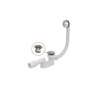 Слив-перелив для ванны Alcaplast A507CKM click-clack металл хром A507CKM