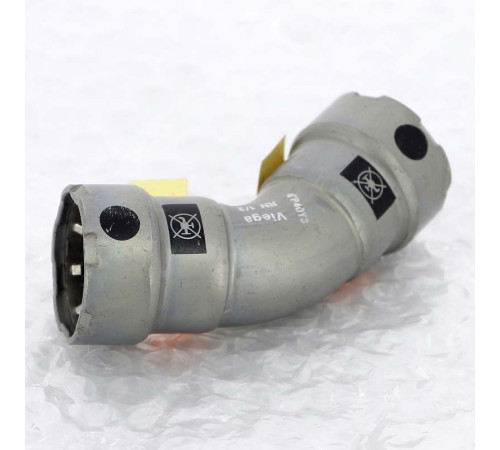 Угольник 45 градусов Viega Megapress пресс оцинкованная сталь 1/2 694579