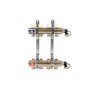 Коллекторная группа с балансировочными и термостатическими вентилями UNI-FITT серия I 1x3/4 EK 11 выходов 441I4311
