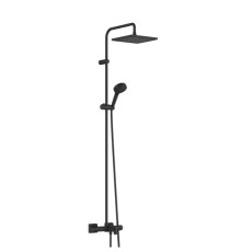 Душевая система Hansgrohe Vernis Shape Showerpipe 240 1jet с термостатом для ванны матовый черный 26900670