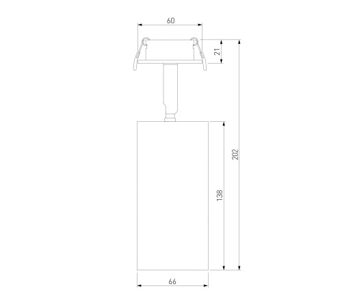 Встраиваемый светодиодный светильник Diffe белый 25066/LED