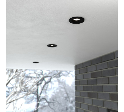 Встраиваемый точечный светильник IP54 35126/U черный