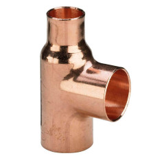 Тройник медный под пайку Viega 22х15х15 мм 101725