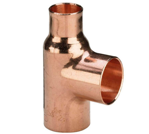 Тройник медный под пайку Viega 22х15х15 мм 101725