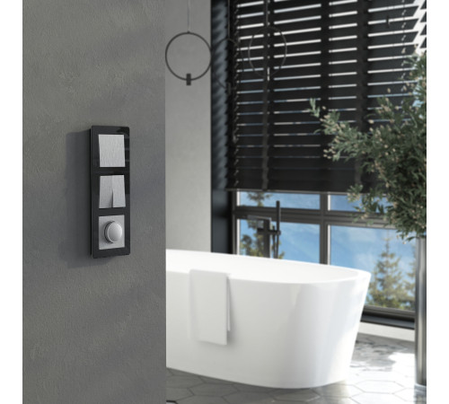 Выключатель одноклавишный проходной (cеребряный рифленый) W1112009