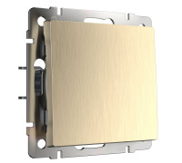 Выключатель одноклавишный проходной (шампань рифленый) W1112010