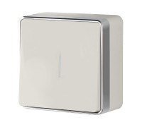 Выключатель одноклавишный с подсветкой Gallant слоновая кость W5010103