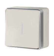 Выключатель одноклавишный с подсветкой Gallant слоновая кость W5010103