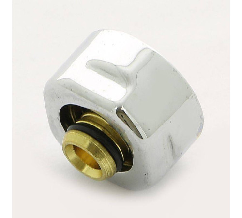 Соединитель для металлопластиковой трубы Carlo Poletti 16х2 мм хром A58502B