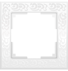 W0012301/ Рамка на 1 пост Flock (белый) W0012301