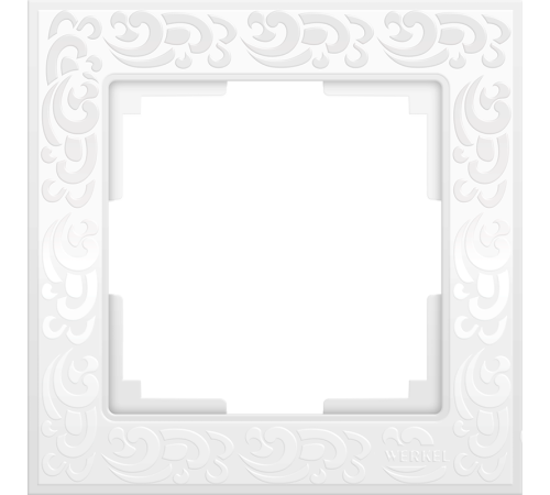 W0012301/ Рамка на 1 пост Flock (белый) W0012301