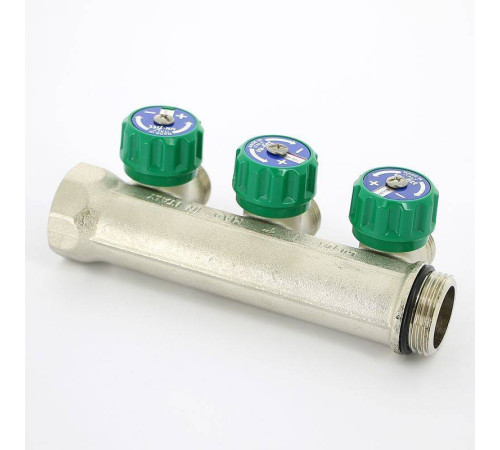 Коллектор с вентилями Uni-Fitt 1 НВ 3 выхода 3/4 EK 90° 50 мм 410N4330