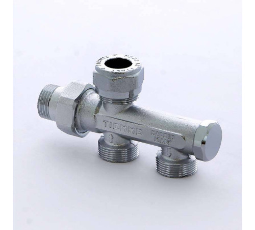 Узел радиаторный Tiemme 1/2 - M24x19 для двухтрубных систем разводка в пол 3370002