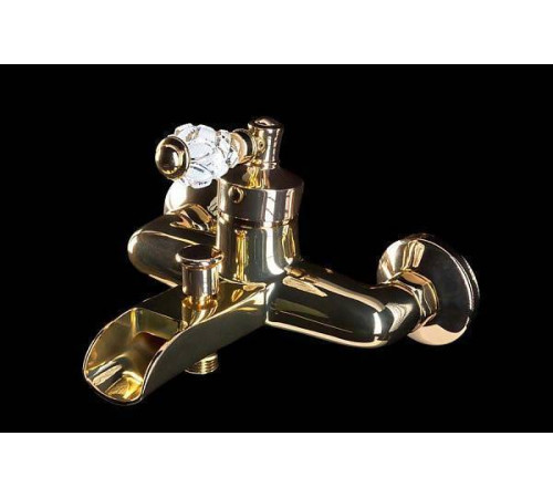 Смеситель для ванны Boheme Vogue Crystal золото глянцевое 213-CRST