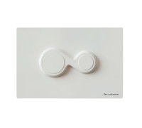 Клавиша смыва Artceram MONET 245х163 мм 2 режима белый глянцевый 701.000.05