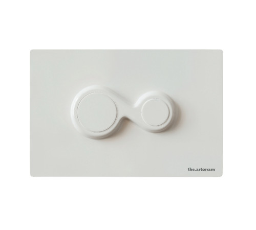 Клавиша смыва Artceram MONET 245х163 мм 2 режима белый глянцевый 701.000.05