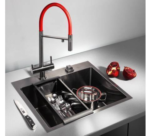 Коландер Omoikiri CO-02-GM нержавеющая сталь цвет вороненая сталь 4999004