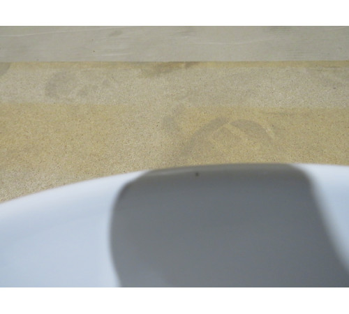 Раковина накладная овальная GSI Kube X 370х600 мм без отверстия под смеситель белая 945811_УЦ