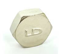 Заглушка латунная LD Pride 1 ВР никелированная 67.504.25