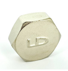 Заглушка латунная LD Pride 1 ВР никелированная 67.504.25