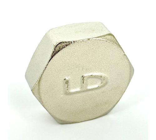 Заглушка латунная LD Pride 1 ВР никелированная 67.504.25