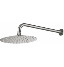 Верхний душ Allen Brau Priority 25 см с настенным держателем 37.9 см никель 5.31017-BN