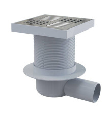 Трап для душа Alca 150х150 мм боковой выпуск 50 мм нержавеющая сталь APV5411