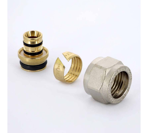 Соединитель обжимной Uni-Fitt никелированный конусный 16х1/2 680N1612