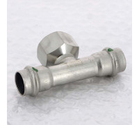 Тройник пресс Sanpress Inox Viega нержавеющая сталь 18х3/4х18 мм ВР 437169