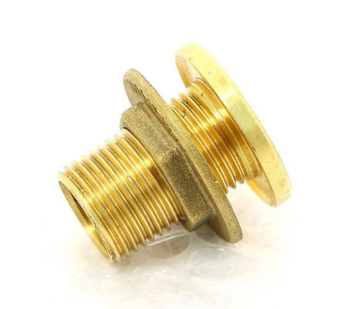 Выпуск резервуарный Uni-Fitt 1/2 НР с контргайкой и фланцем без заглушки 632G2000