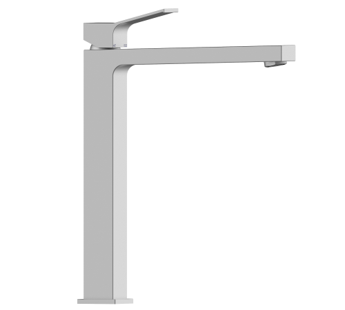Смеситель для раковины Bossini AKI Z00709.094 высокий с донным клапаном шлифованный никель