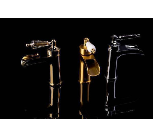 Смеситель для ванны Boheme Vogue Crystal золото глянцевое 213-CRST